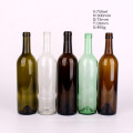 Wholesale Empty 750ml round glass liquor wine juice  bottle with cork